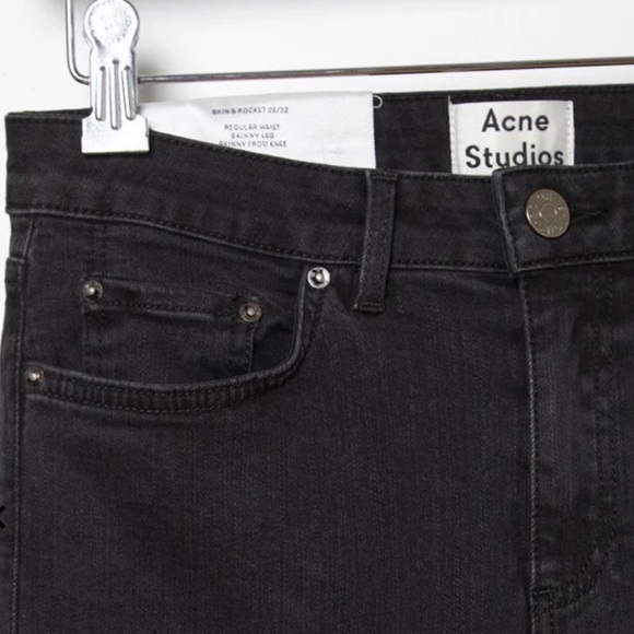 ACNE STUDIOS Skin 5 Used Black Jean NWT - Picture 5 of 7